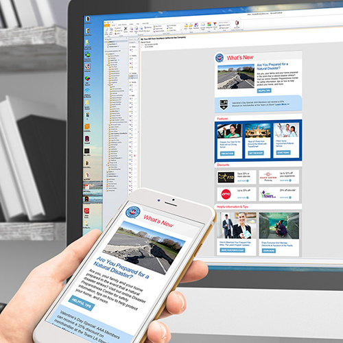AAA Email Template, 2014-2016