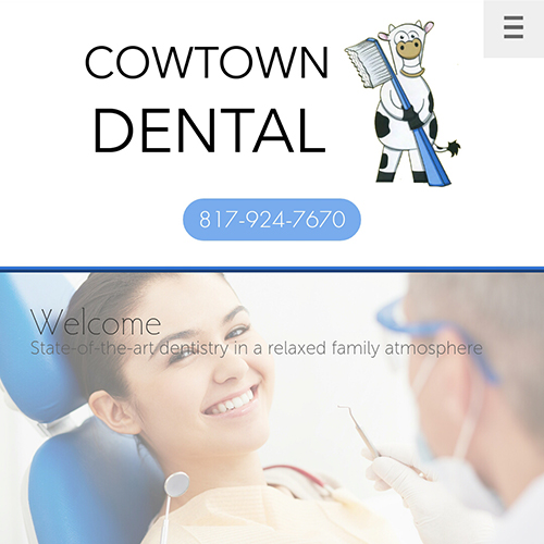 Cowtown Dental Website Development, 2014