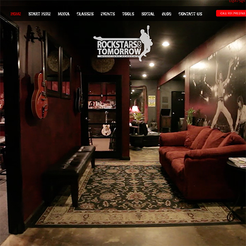 Rockstars of Tomorrow Website Development, 2014